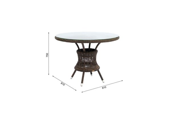 Niva Round Table Dimension