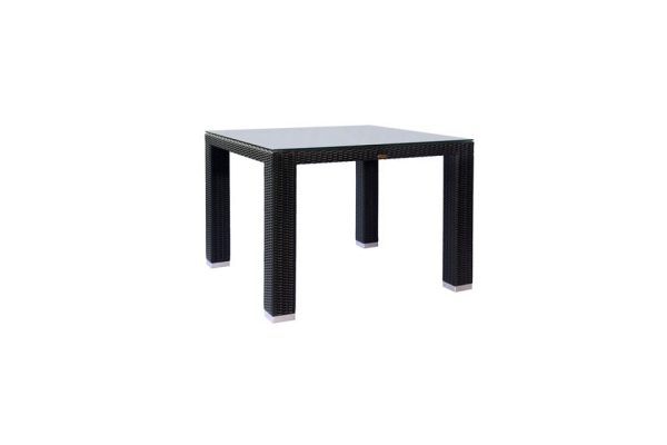 Square Table Black 100x100x75